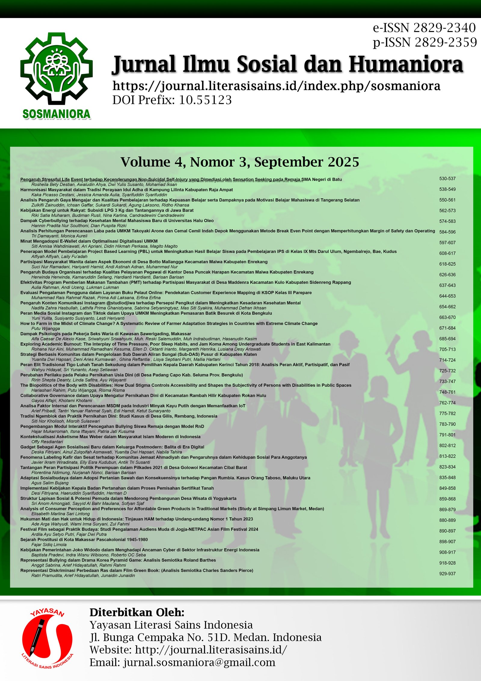 					View Vol. 4 No. 3 (2025): September 2025
				